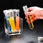 50 PCS Clear Plastic Test Tubes with Caps