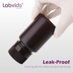 Amber Plastic Reagent Bottles, 30ml, 12 Pack