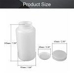 5-Pack 1000ml Wide Mouth Plastic Lab Bottles
