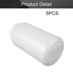 5-Pack 1000ml Wide Mouth Plastic Lab Bottles