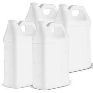 1 Gallon Heavy-Duty HDPE Storage Jugs - Pack of 4