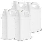 1 Gallon Heavy-Duty HDPE Storage Jugs - Pack of 4