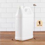 1 Gallon Heavy-Duty HDPE Storage Jugs - Pack of 4