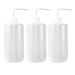 1000ml Plastic Lab Squeeze Wash Bottles - 3 Pack