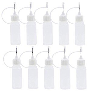 12 Pcs 10ml Squeezable Dropper Bottles with Tips