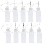 12 Pcs 10ml Squeezable Dropper Bottles with Tips