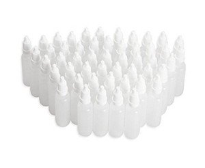 50pcs 30ML Refillable Plastic Dropper Bottles