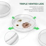 500 Pack Sterile Thick Plastic Petri Dishes