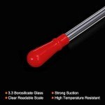10-Pack Graduated Glass Dropper Pipettes with Bulbs