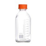 Moonetto 4-Pack 1000ml Square Glass Storage Bottles