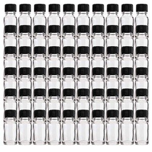 48 Pack Clear Glass Boston Round Bottles