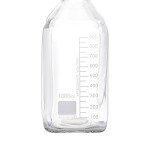 Moonetto 4-Pack 1000ml Square Glass Storage Bottles