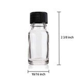 48 Pack Clear Glass Boston Round Bottles