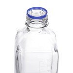 Moonetto 4-Pack 1000ml Square Glass Storage Bottles