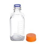 Moonetto 4-Pack 1000ml Square Glass Storage Bottles