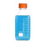 Moonetto 4-Pack 1000ml Square Glass Storage Bottles