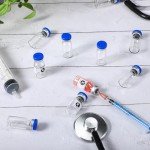 20 Empty 3ml Sterile Glass Vials with Labels