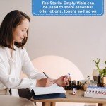 20 Empty 3ml Sterile Glass Vials with Labels