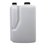 HDPE Graduated Dispenser with Caps, 12 Pack