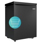 Compact 2.8 Cu.Ft Chest Freezer with Adjustable Thermostat