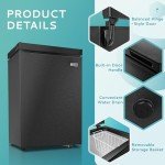 Compact 2.8 Cu.Ft Chest Freezer with Adjustable Thermostat