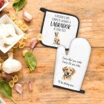 Labrador Retriever Dog Oven Mitts & Pot Holders Set