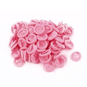 100 Pcs Disposable Pink Anti-Static Finger Cots