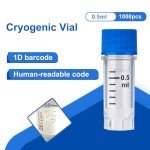 CryoKING 1000Pcs 0.5ml Cryogenic Vials with Caps