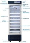 14 cf Upright Lab Freezer with Glass Door
