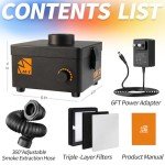 M-T 80W Smoke Fume Extractor with H13 Filtration