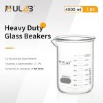 Heavy Duty 4000ml Borosilicate Glass Beaker