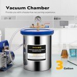 VIVOHOME 3 Gallon Vacuum Chamber for Degassing