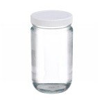 Wheaton 32oz Clear Glass Screw Cap Jars, Case of 12