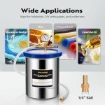 VIVOHOME 3 Gallon Vacuum Chamber for Degassing