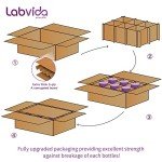 Labvida 250ml Borosilicate Media Storage Bottles - 6 Pack