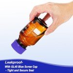 8 Pack 250ml Borosilicate Glass Storage Bottles