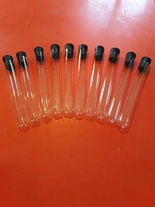 Glass Culture Tubes with Rubber Stoppers, 10/Pk
