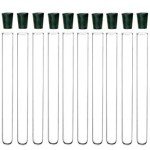 Glass Culture Tubes with Rubber Stoppers, 10/Pk