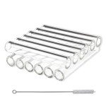 12 Pcs 3" Borosilicate Glass Tubes with Brush