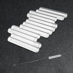 12 Pcs 3" Borosilicate Glass Tubes with Brush