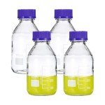 4 Pack 500ml Borosilicate Glass Storage Bottles