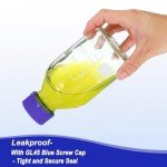 4 Pack 500ml Borosilicate Glass Storage Bottles