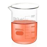 5000mL Low Form Glass Beaker - Graduated, Borosilicate
