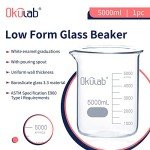5000mL Low Form Glass Beaker - Graduated, Borosilicate