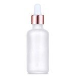 12 Pack Frosted Glass Dropper Bottles with Caps