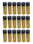 MUHWA 4ml Amber HPLC Autosampler Vials - 100 Pack
