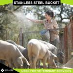 Edu-Labs 12 QT Stainless Steel Lab Bucket