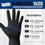 Black Nitrile Exam Gloves, Powder-Free, 100 Pcs