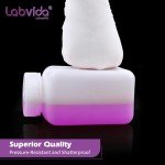Labvida 250ml Square HDPE Reagent Bottles - 4 Pack