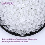 Labvida 250ml Square HDPE Reagent Bottles - 4 Pack
